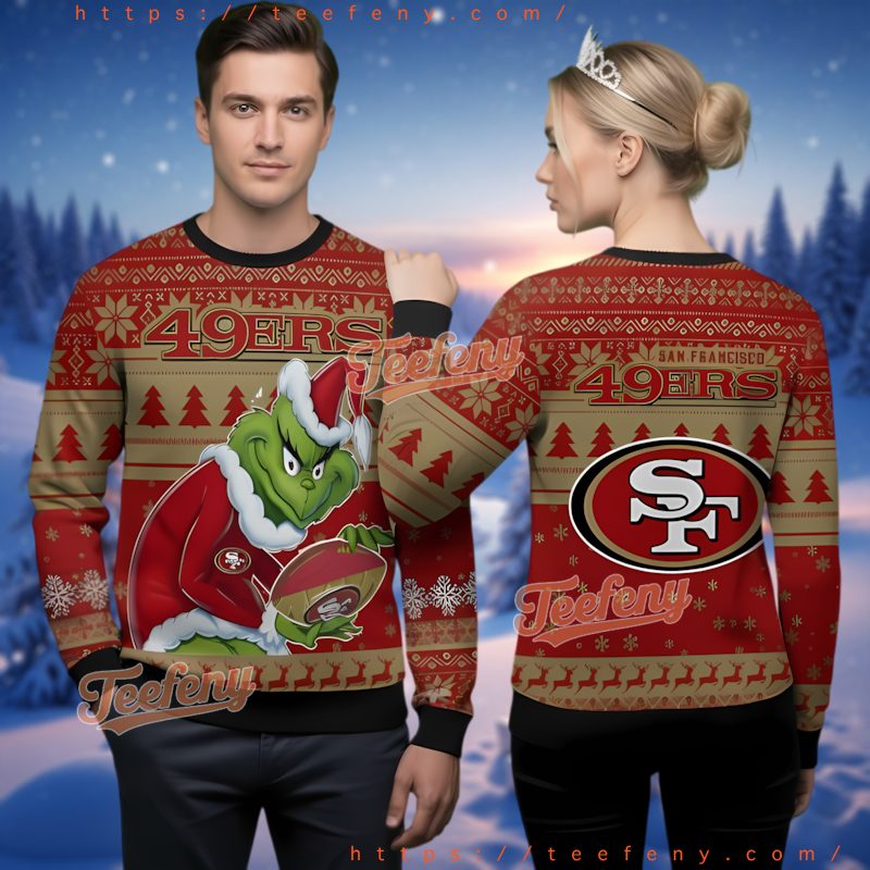 San Francisco 49Ers Grinch Stole Ugly Christmas Sweater