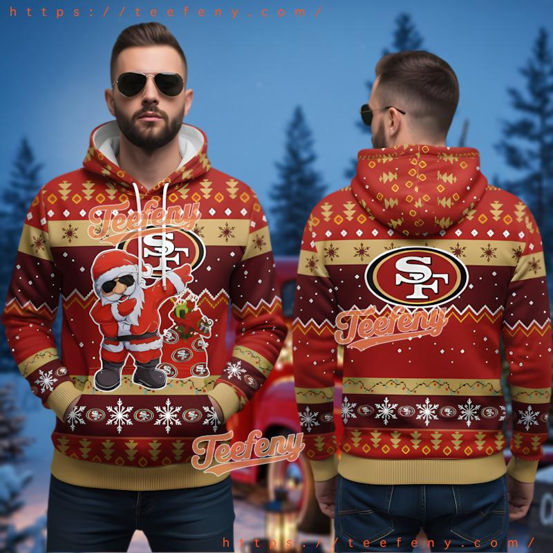 San Francisco 49Ers Santa Christmas Pattern Ugly 3D Hoodie San Francisco 49Ers Santa Christmas Pattern Ugly 3D Hoodie