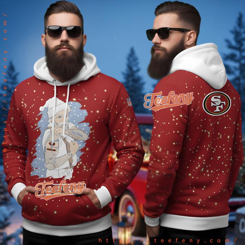 San Francisco 49Ers Tattoo Santa Ugly Christmas 3D Hoodie Style San Francisco 49Ers Tattoo Santa Ugly Christmas 3D Hoodie Style