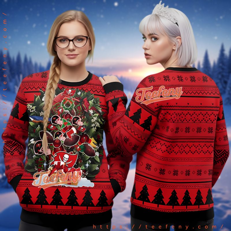 Seattle Seahawks Winter Forest Ugly Christmas Sweater