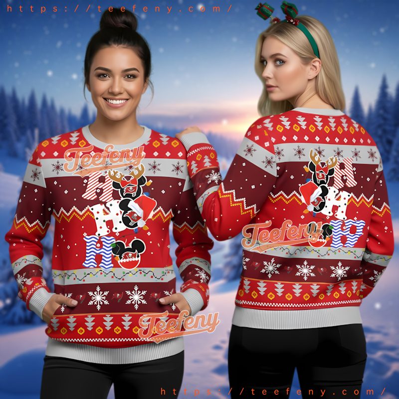 Tampa Bay Buccaneers Mickey Mouse Ho Ho Ho Ugly Sweater