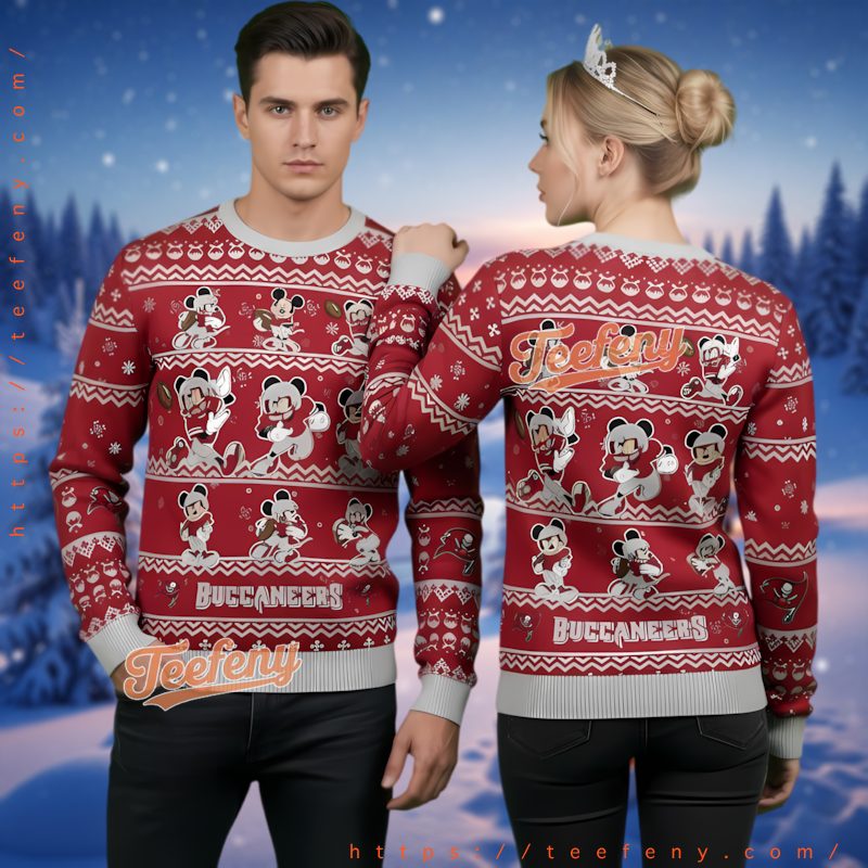 Tampa Bay Buccaneers Mickey Mouse Ugly Christmas Sweater