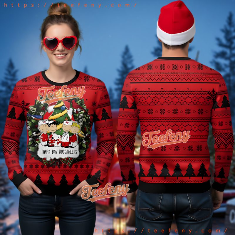 Tampa Bay Buccaneers Peanuts Ugly Christmas Sweater
