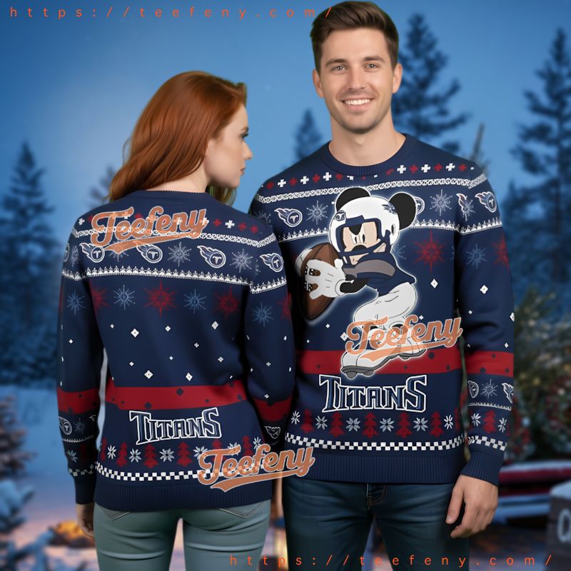 Tennessee Titans Gameday Mickey Mouse Ugly Christmas Apparel