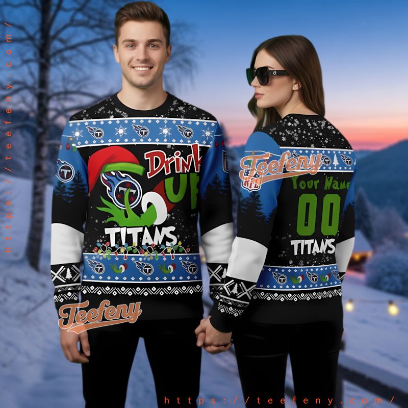 Tennessee Titans Logo Ornaments Ugly Christmas Sweater Men Women