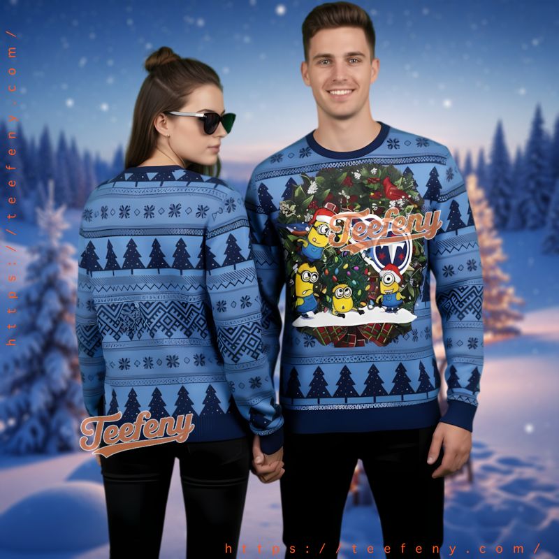 Tennessee Titans Minions Ugly Christmas Sweater Funny