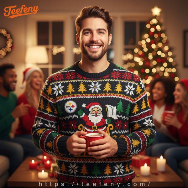 A Fun Steelers Ugly Christmas Sweater A Fun Steelers Ugly Christmas Sweater
