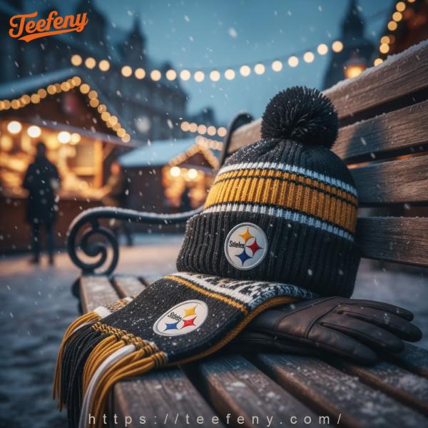 A Stylish Pittsburgh Steelers Scarf And Hat Set A Stylish Pittsburgh Steelers Scarf And Hat Set