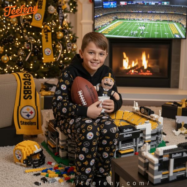 Black And Gold Pajama Set