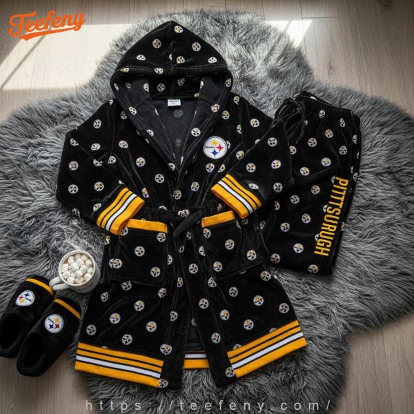 Pittsburgh Steelers Robe And Lounge Set