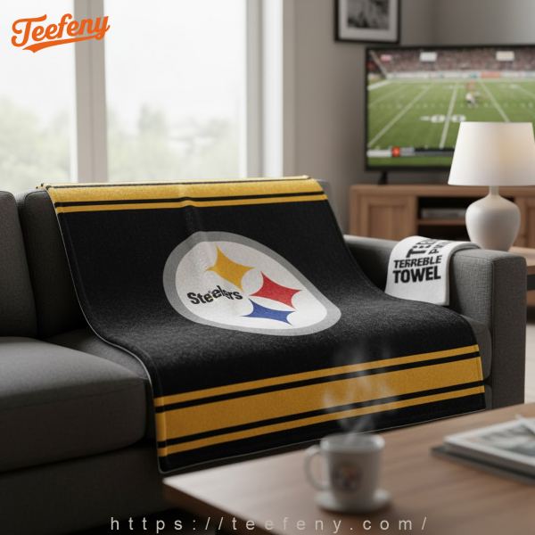 Steelers Logo Throw Blanket Steelers Logo Throw Blanket
