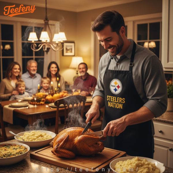 Thanksgiving Steelers Apron For the Grill Master Dad Thanksgiving Steelers Apron For the Grill Master Dad