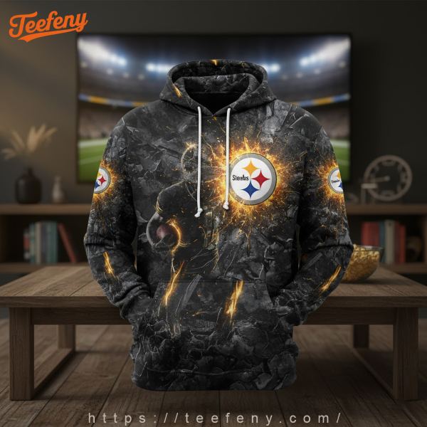 The Bold 3D All Over Print Steelers Hoodie The Bold 3D All Over Print Steelers Hoodie