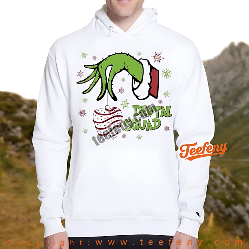 Dental Squad Hoodie Grinch Hand Christmas Tooth Funny Dental Assistant Dental Squad Hoodie Grinch Hand Christmas Tooth Funny Dental Assistant