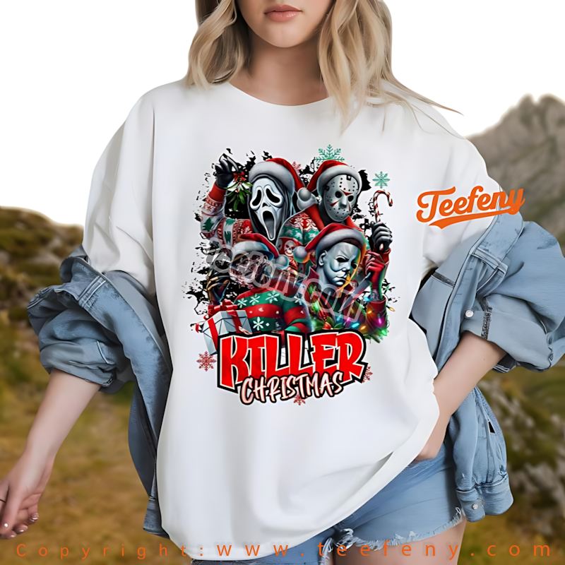 Funny Pennywise Christmas Shirt Dead Inside But Jolly Af Holiday Funny Pennywise Christmas Shirt Dead Inside But Jolly Af Holiday