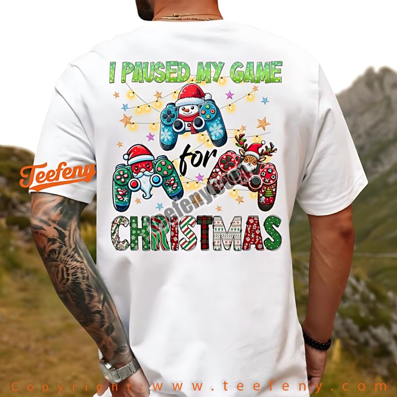 Gingerbread Man Controller Shirt Funny Gamer Christmas