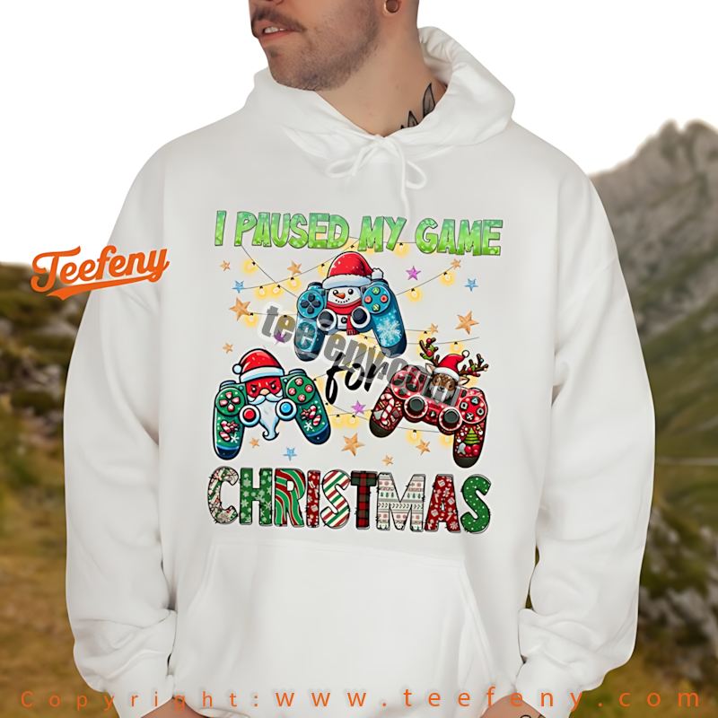 Gamer Christmas Hoodie Controller Snowman Santa Reindeer Gamer Christmas Hoodie Controller Snowman Santa Reindeer