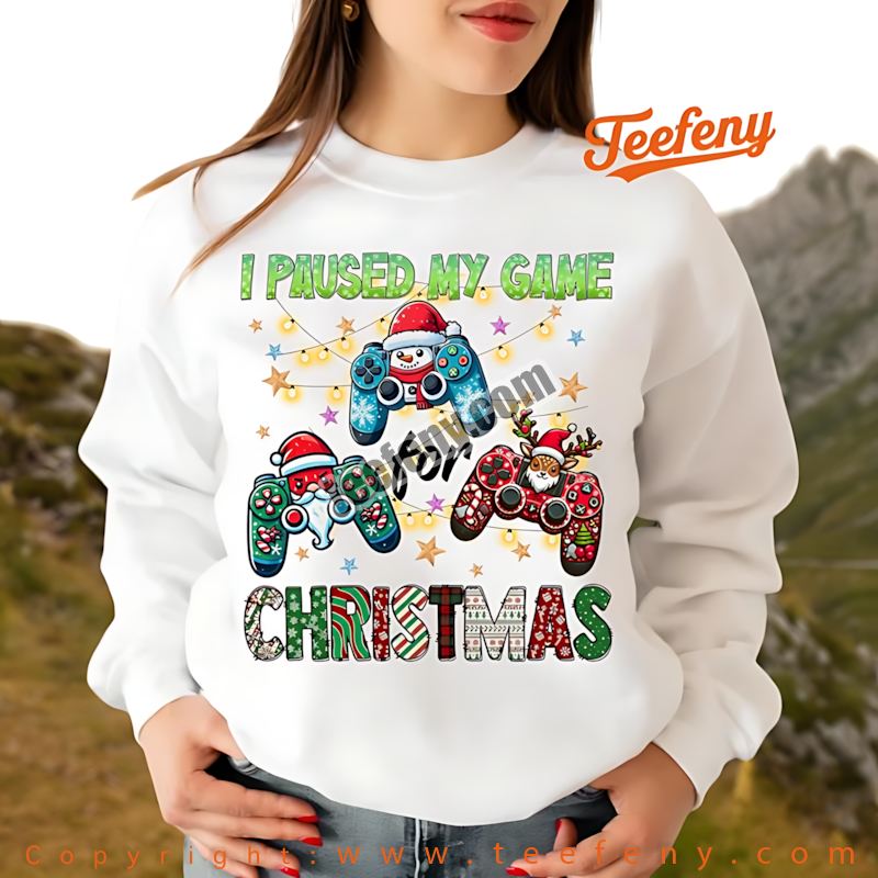 Gamer Christmas Long Sleeve Controller Snowman Santa Reindeer Gamer Christmas Long Sleeve Controller Snowman Santa Reindeer