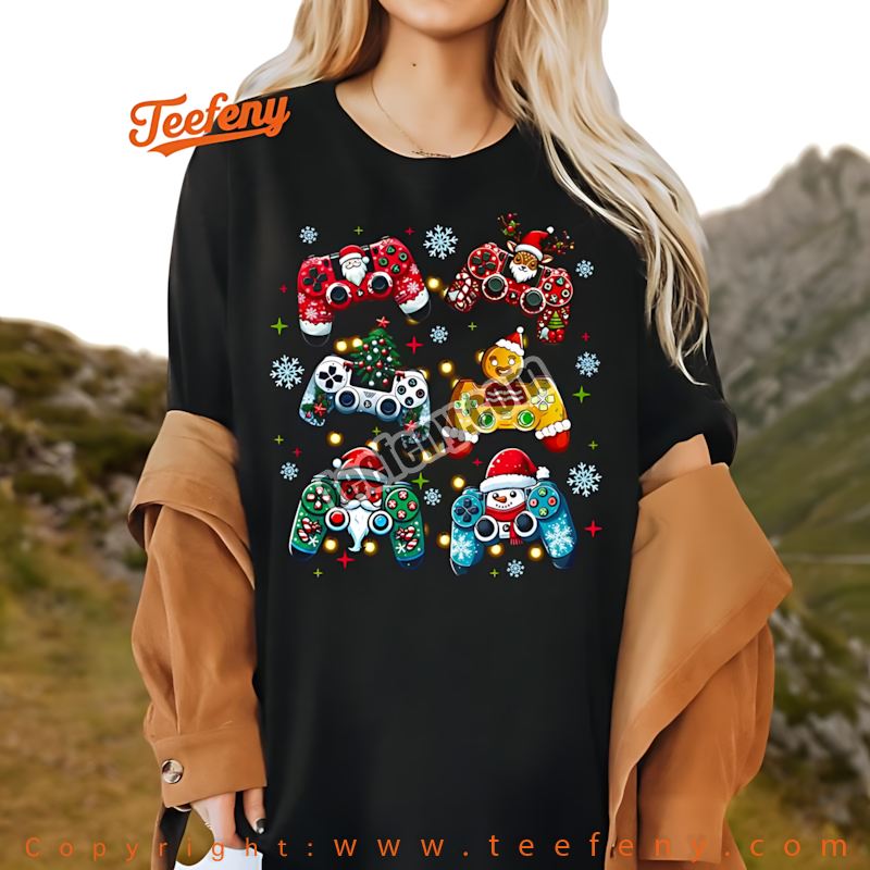 Goth Pink Christmas Shirt Horror Movie Fan Holiday Girls Gift