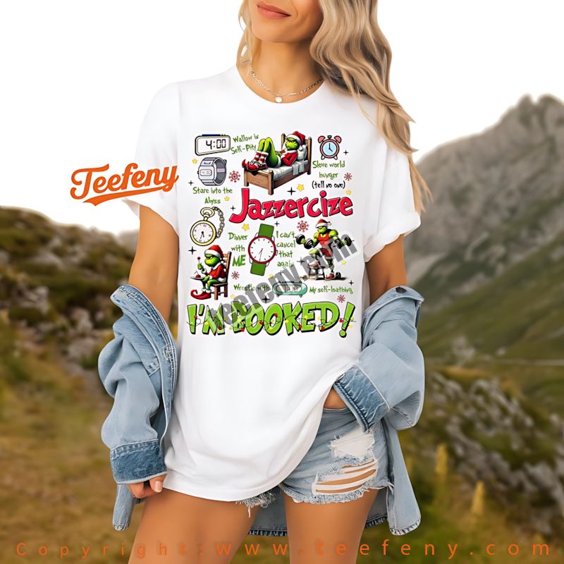 Grinch Christmas Shirt Ho Holy Shit What A Year Funny Holiday Top