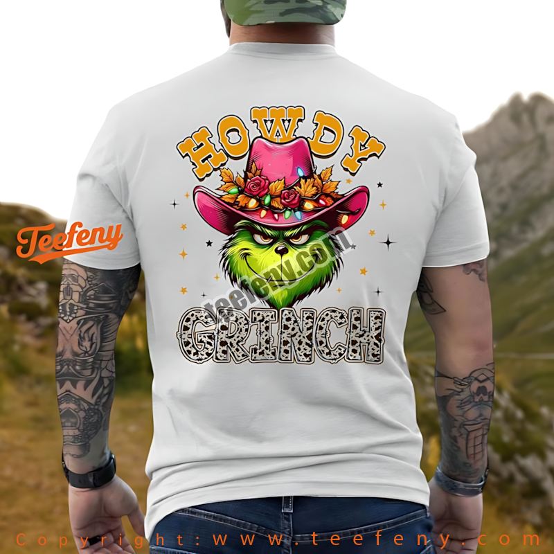 Grinch Christmas Shirt Sparkle Bling Diamond Design