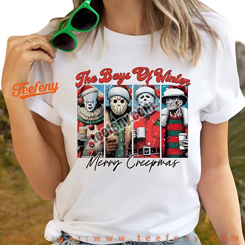 Merry Creepmas Skeleton Christmas Shirt Gothic Holiday
