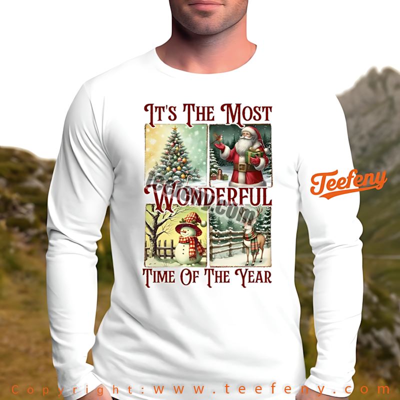 Most Wonderful Time Of The Year Christmas Long Sleeve Most Wonderful Time Of The Year Christmas Long Sleeve