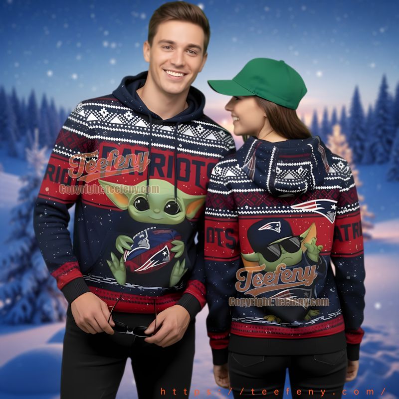 New England Patriots Star Wars Ugly Christmas Theme 3D Hoodie