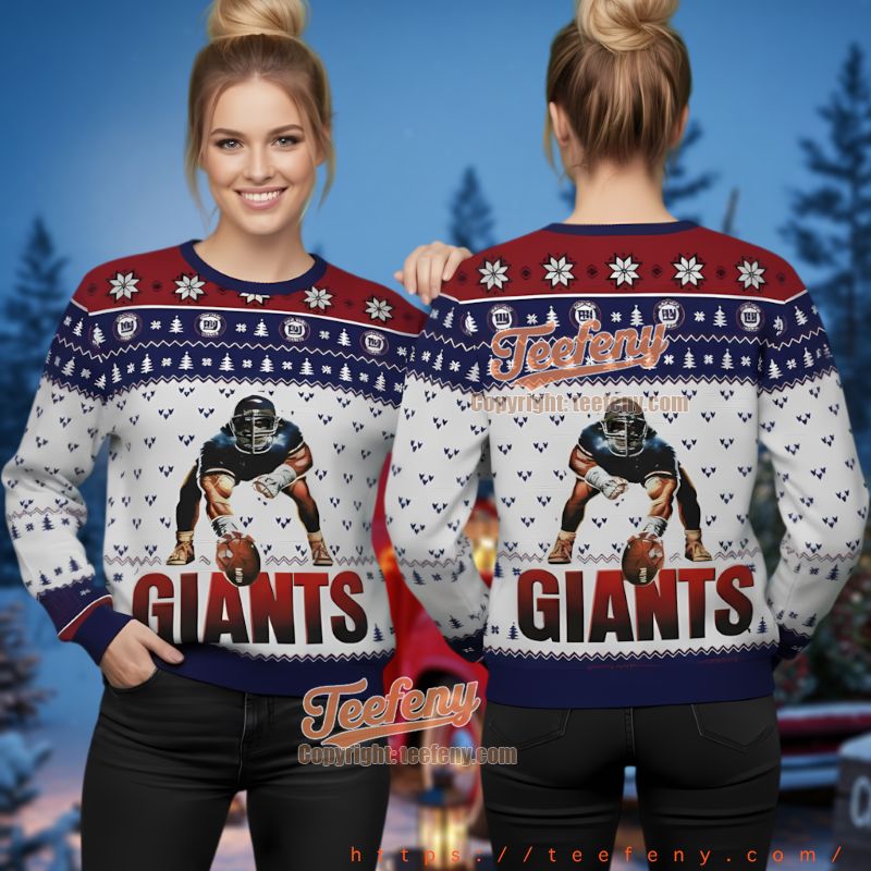 New York Giants Official Licensed Ugly Christmas Sweater