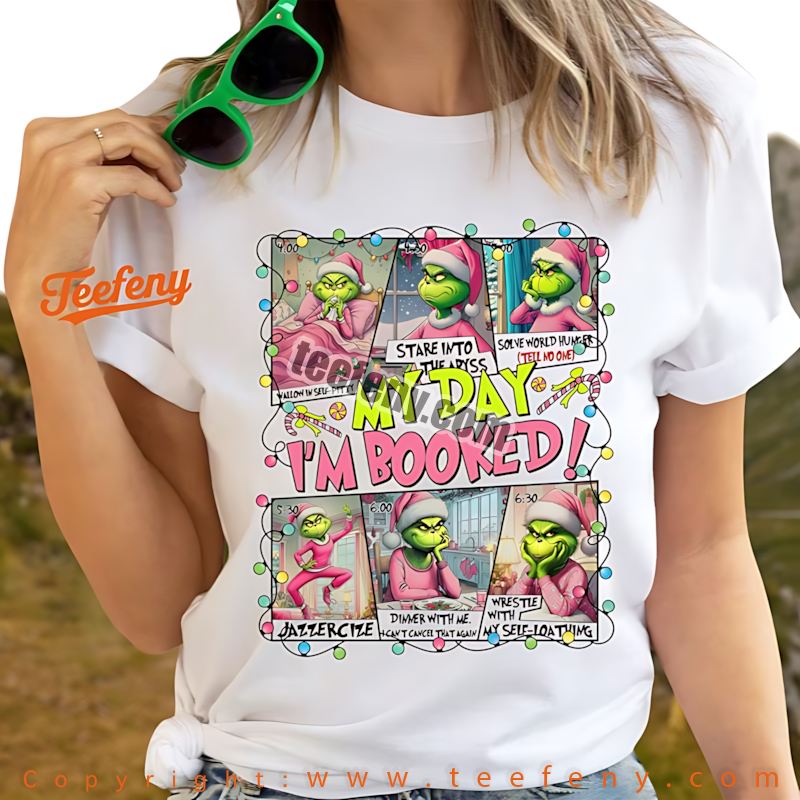 Pink Santa Claus Shirt Bubblegum Heart Glasses Christmas Apparel