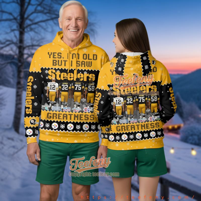 Pittsburgh Steelers Legends Ugly Christmas 3D Hoodie Retired Players Gift