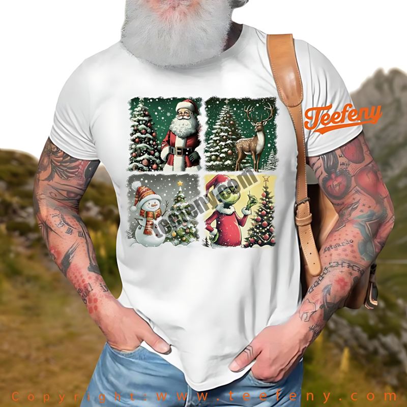 Stitch Christmas Shirt Green Grinch Mode On Santa Hat