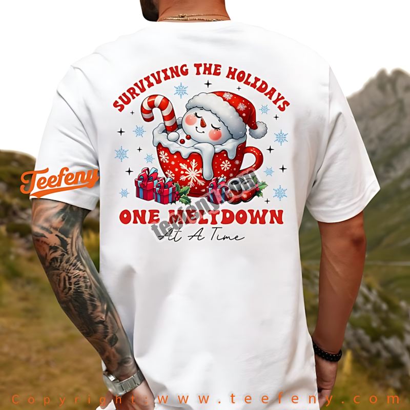 Snowman Christmas Shirt Adorable Holiday Gathering Gift