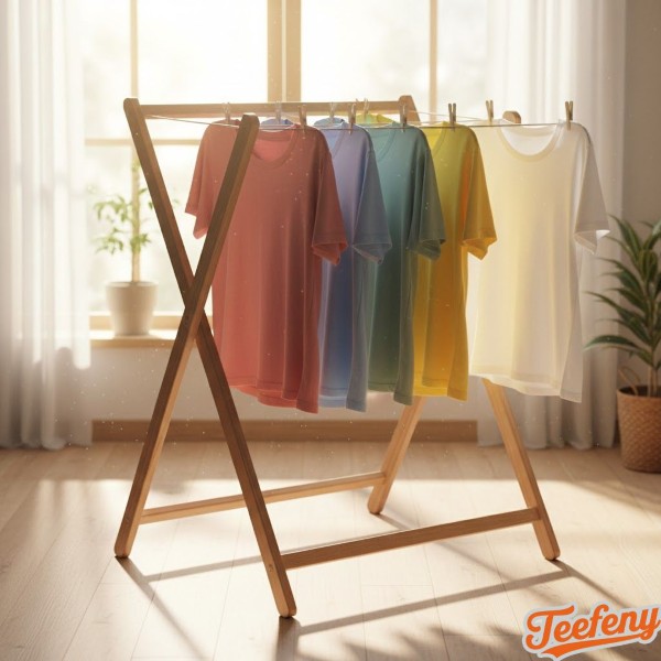 Air Drying T Shirts On Clothes Hangers