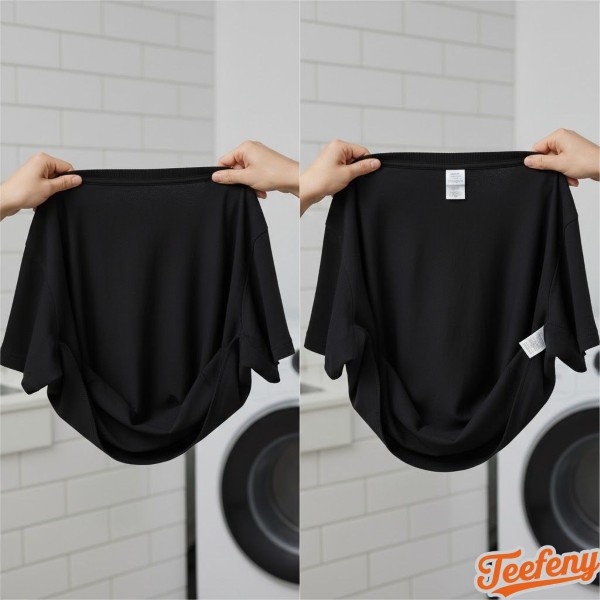 Black T Shirt Turned Inside Out