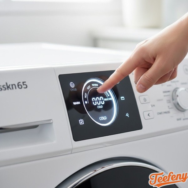 Cold Water Temperature Setting Washing Machine Display
