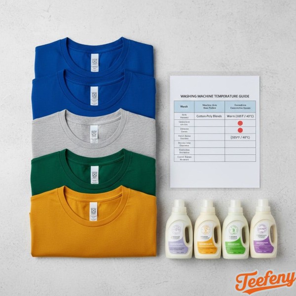 Cotton Polyester Blend T Shirts Washing Temperature Guide