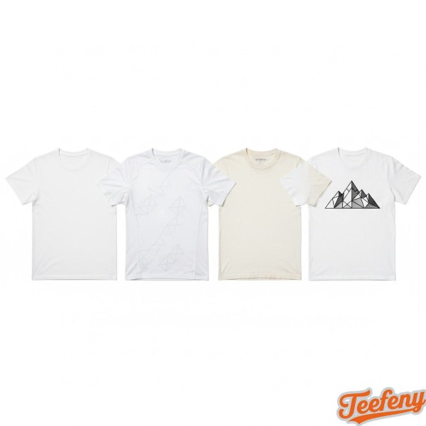 Different Types White T Shirts Cotton Performance Vintage