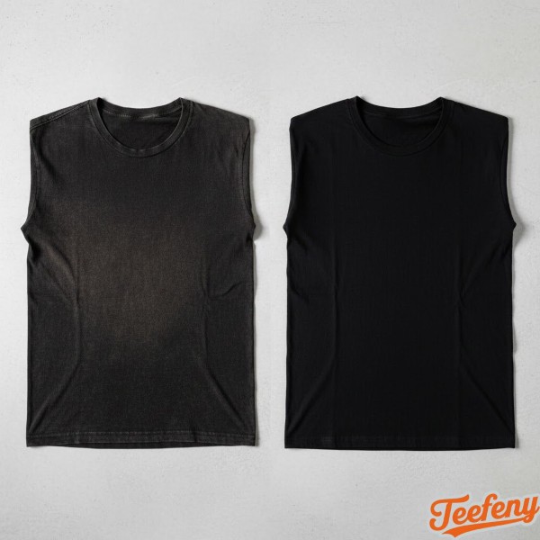 Faded Versus Fresh Black T Shirt Comparison