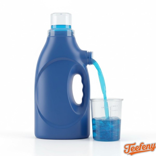 Liquid Laundry Detergent Bottle With Measuring Cap