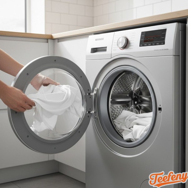 Loading White T Shirts Washing Machine Properly