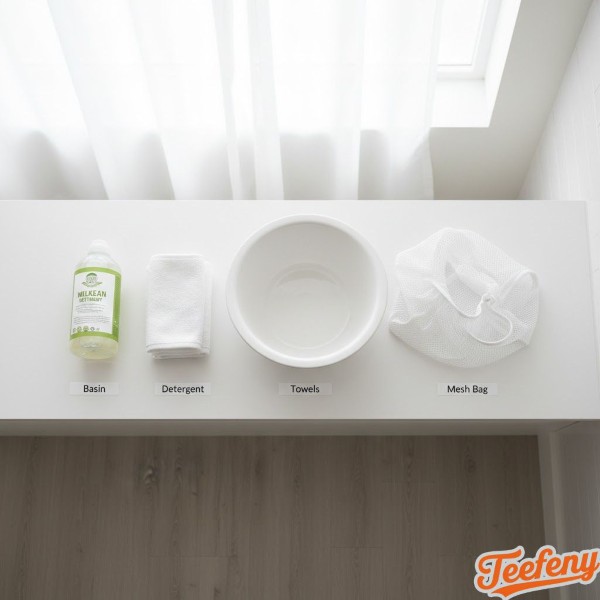 Organizing Hand Washing Laundry Supplies