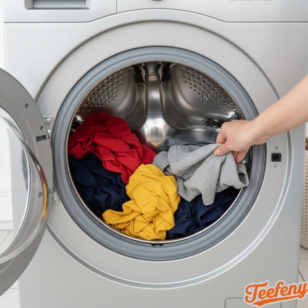 Properly Loading T Shirts Into Washing Machine