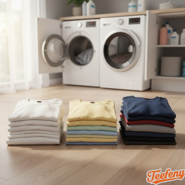 Sorting T Shirts By Color Before Washing