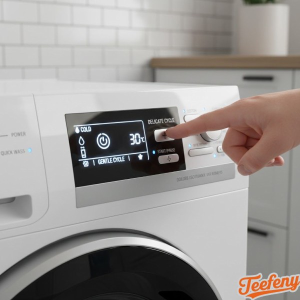 Washing Machine Delicate Cycle Settings Display
