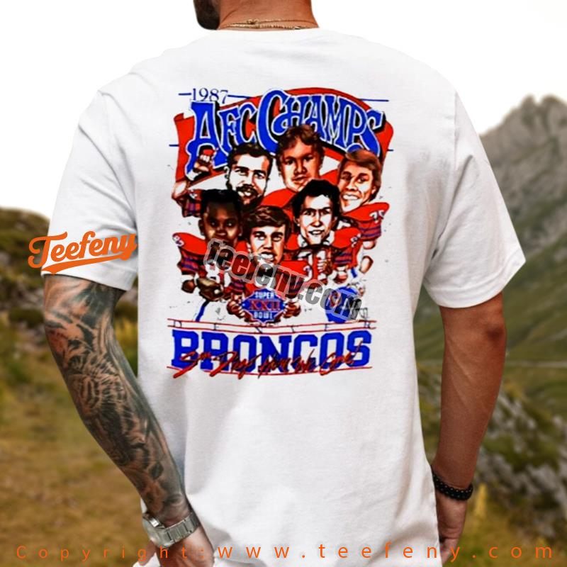Afc West Champs Denver Broncos 1987 Tee