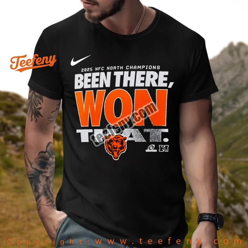Chicago Bears 2025 Nfc North Champions Locker Room Shirt