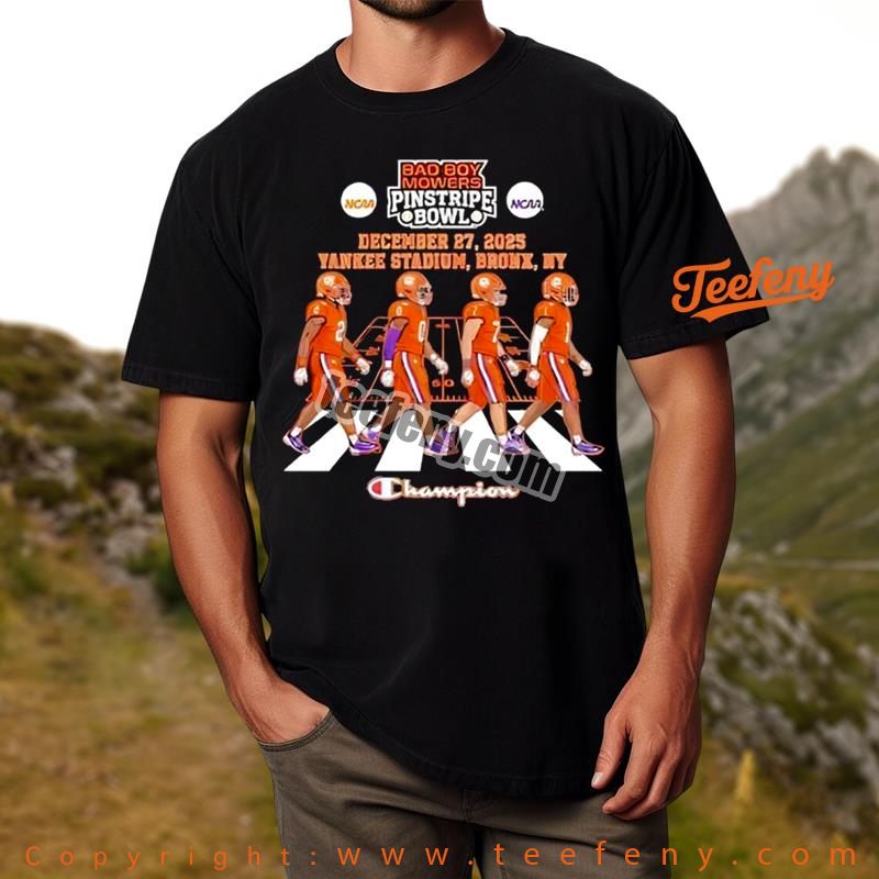 Clemson Tigers Bad Boy Mowers Pinstripe Bowl Champions Teen Shirt