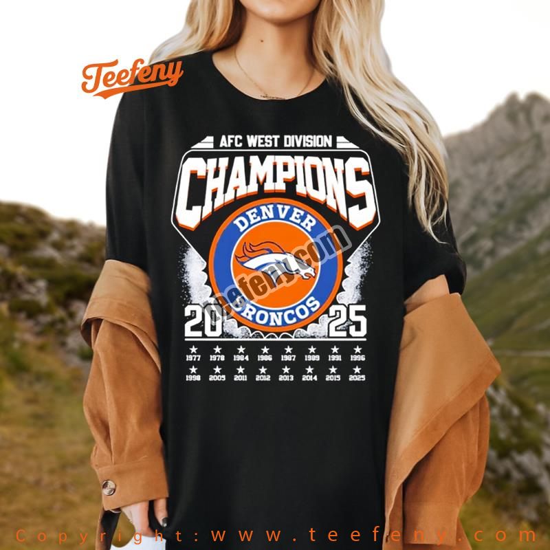 Denver Broncos Afc West Division Champions Shirt For Broncos Country
