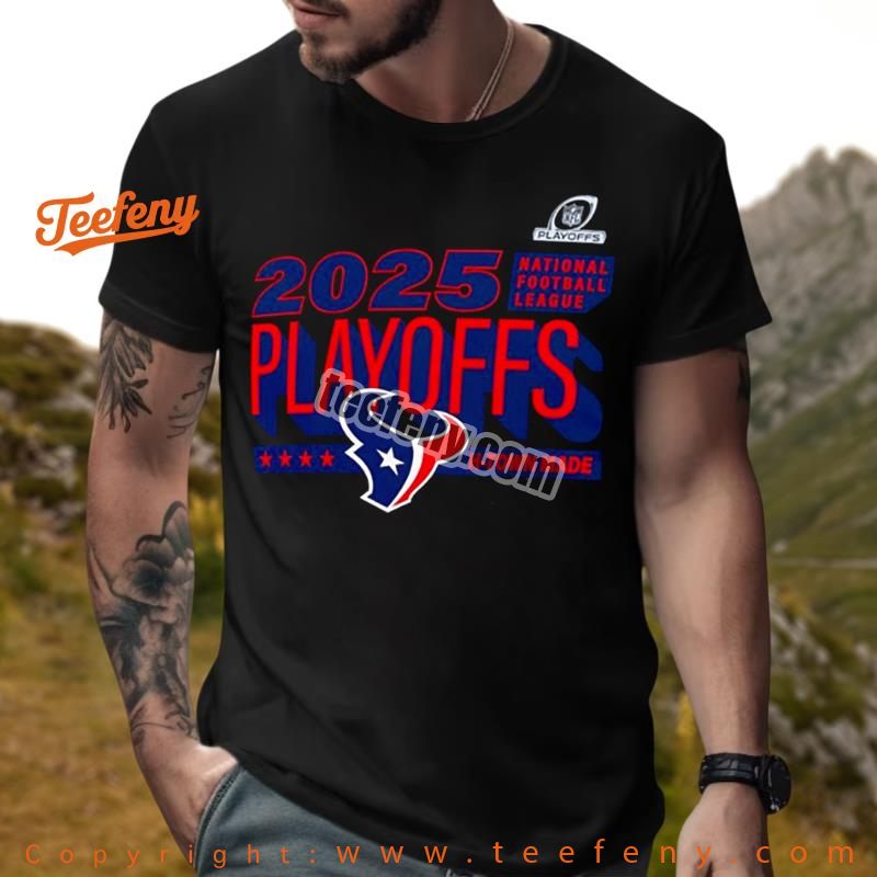 Houston Texans 2025 Nfl Playoffs Shirt For Youth